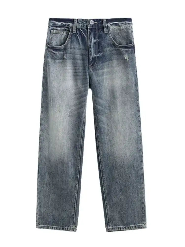 Men’s Wash Wide Leg Relaxed Fit Jeans