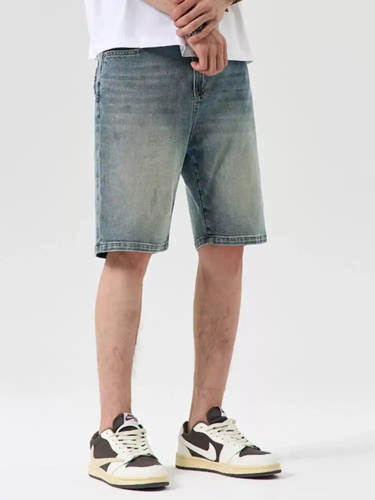 Men’s Washed Denim Shorts