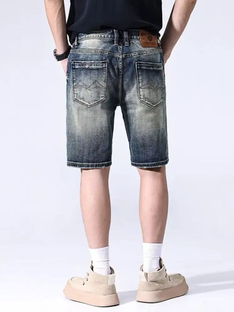 Men’s Washed Denim Shorts