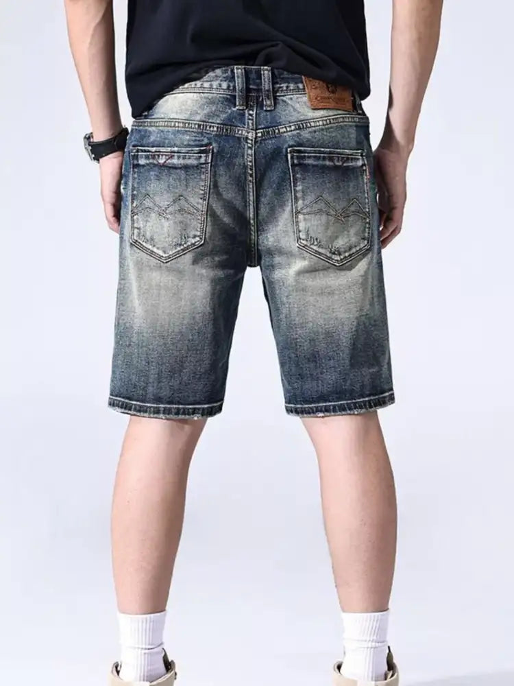 Men’s Washed Denim Shorts