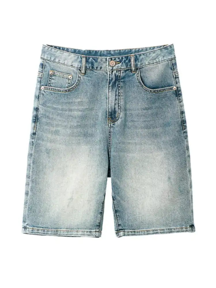 Men’s Washed Denim Shorts