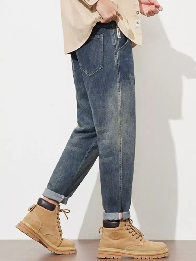 Men’s Washed Loose Fit Jeans