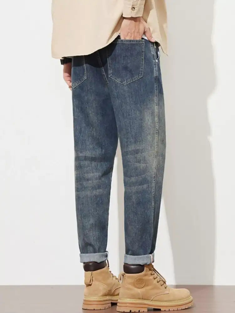 Men’s Washed Loose Fit Jeans