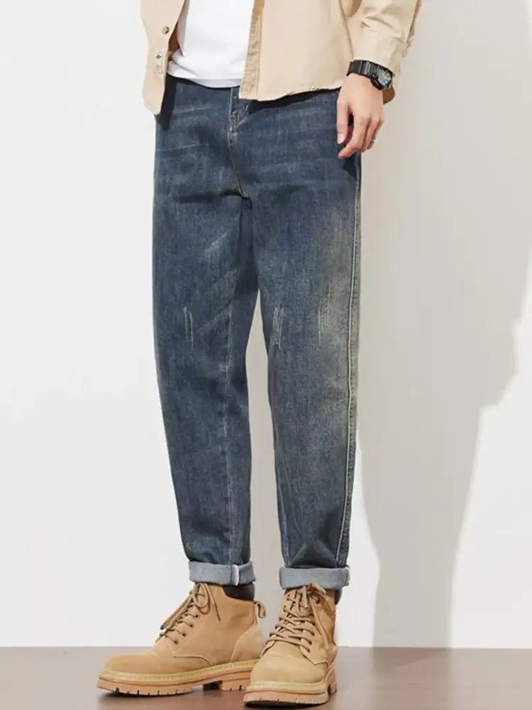 Men’s Washed Loose Fit Jeans