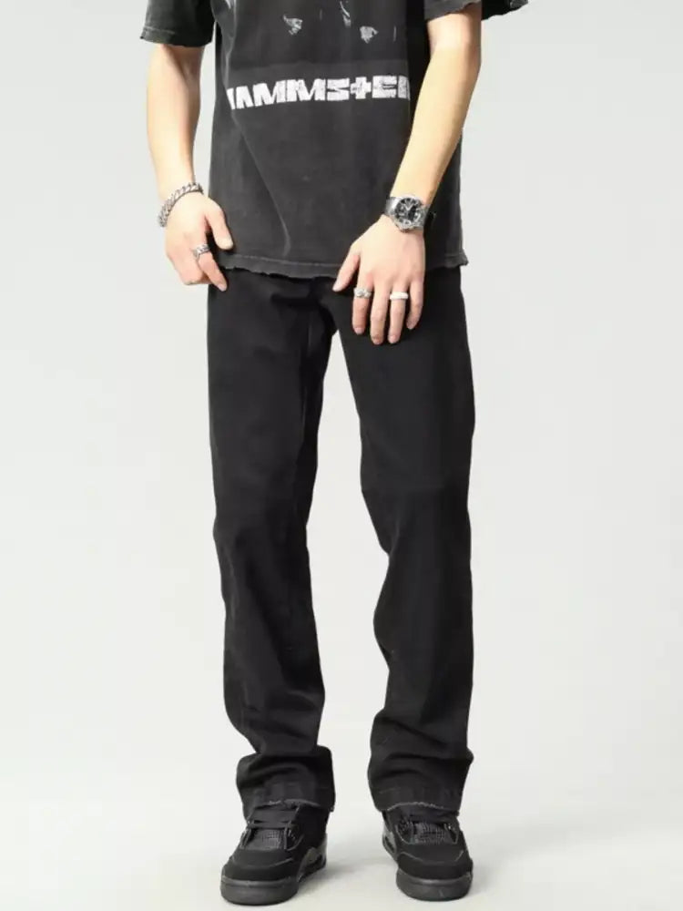 Men’s Washed Loose Fit Jeans