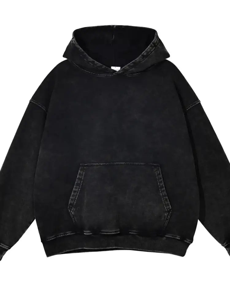 Men’s Washed Oversized Long Sleeve Hoodie