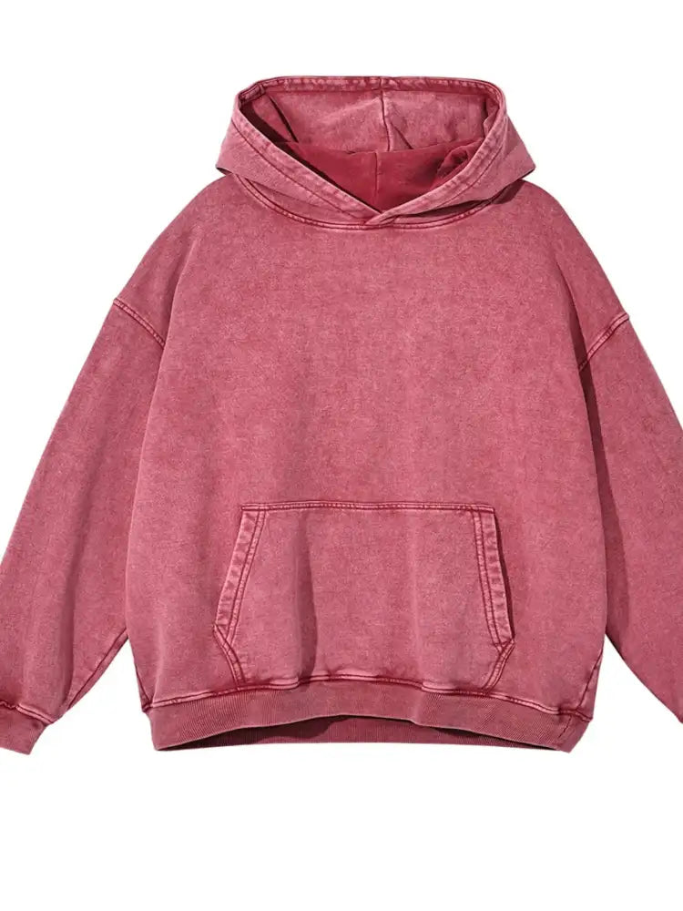 Men’s Washed Oversized Long Sleeve Hoodie