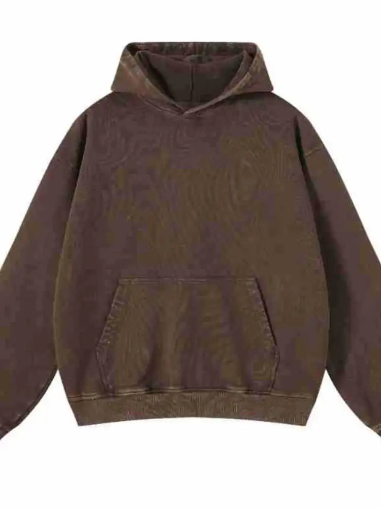 Men’s Washed Oversized Long Sleeve Hoodie