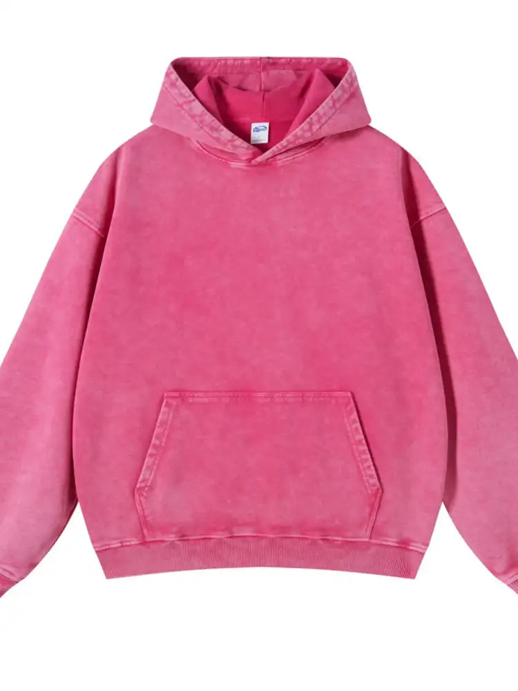 Men’s Washed Oversized Long Sleeve Hoodie