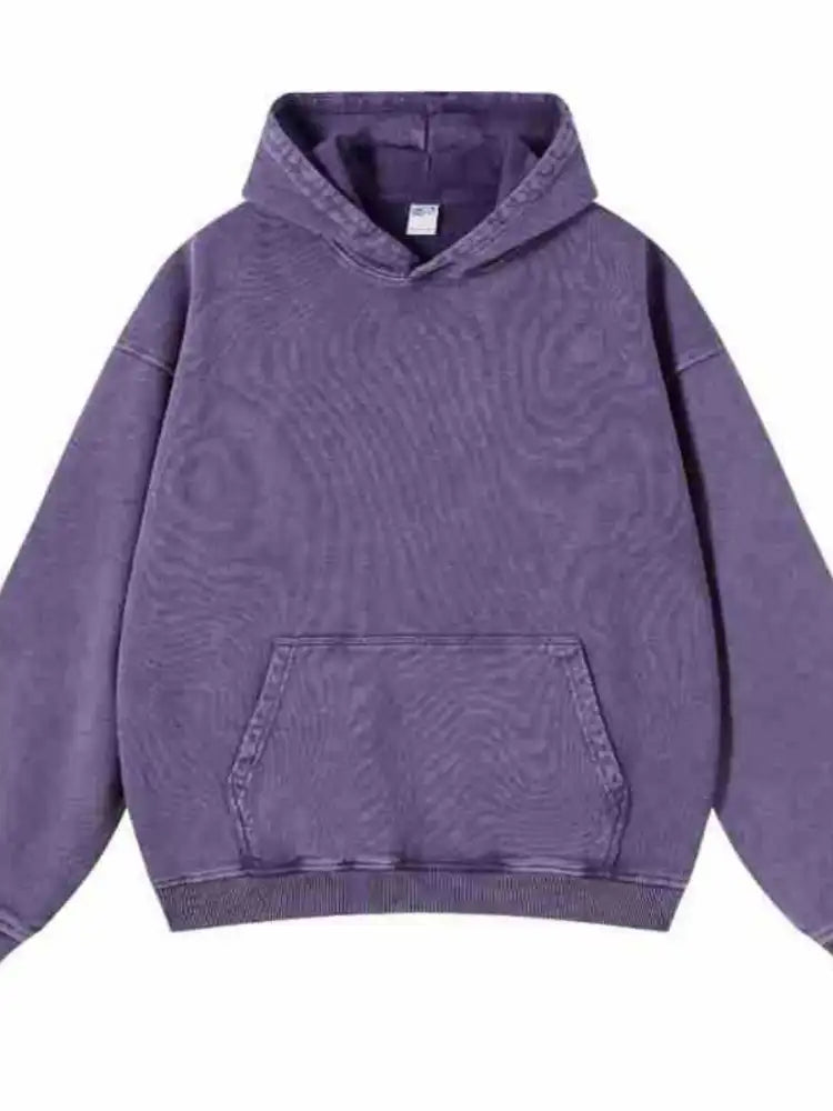 Men’s Washed Oversized Long Sleeve Hoodie