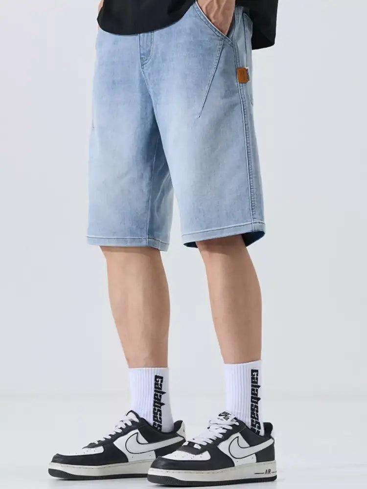 Men’s Washed Relaxed Fit Denim Shorts