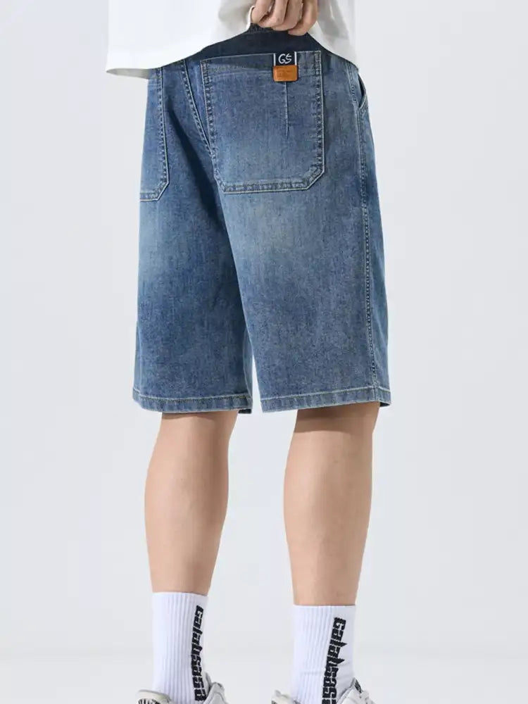 Men’s Washed Relaxed Fit Denim Shorts