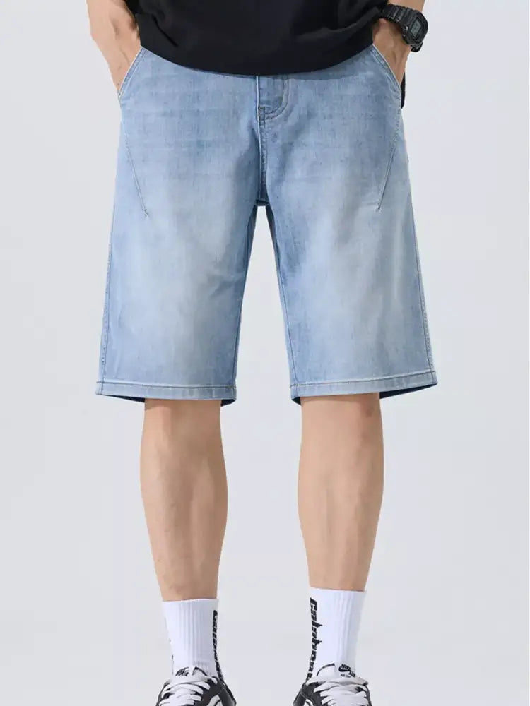 Men’s Washed Relaxed Fit Denim Shorts