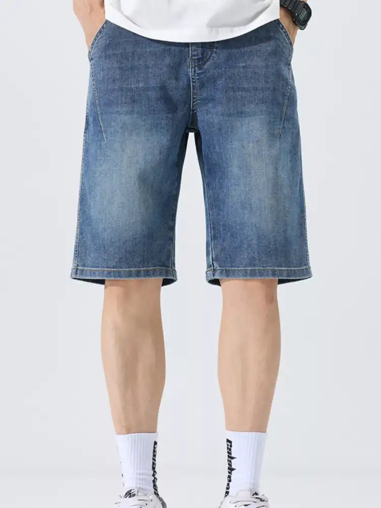 Men’s Washed Relaxed Fit Denim Shorts