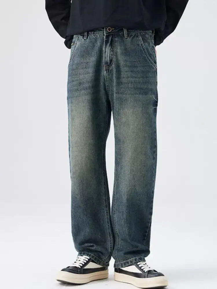 Men’s Washed Relaxed Fit Jeans