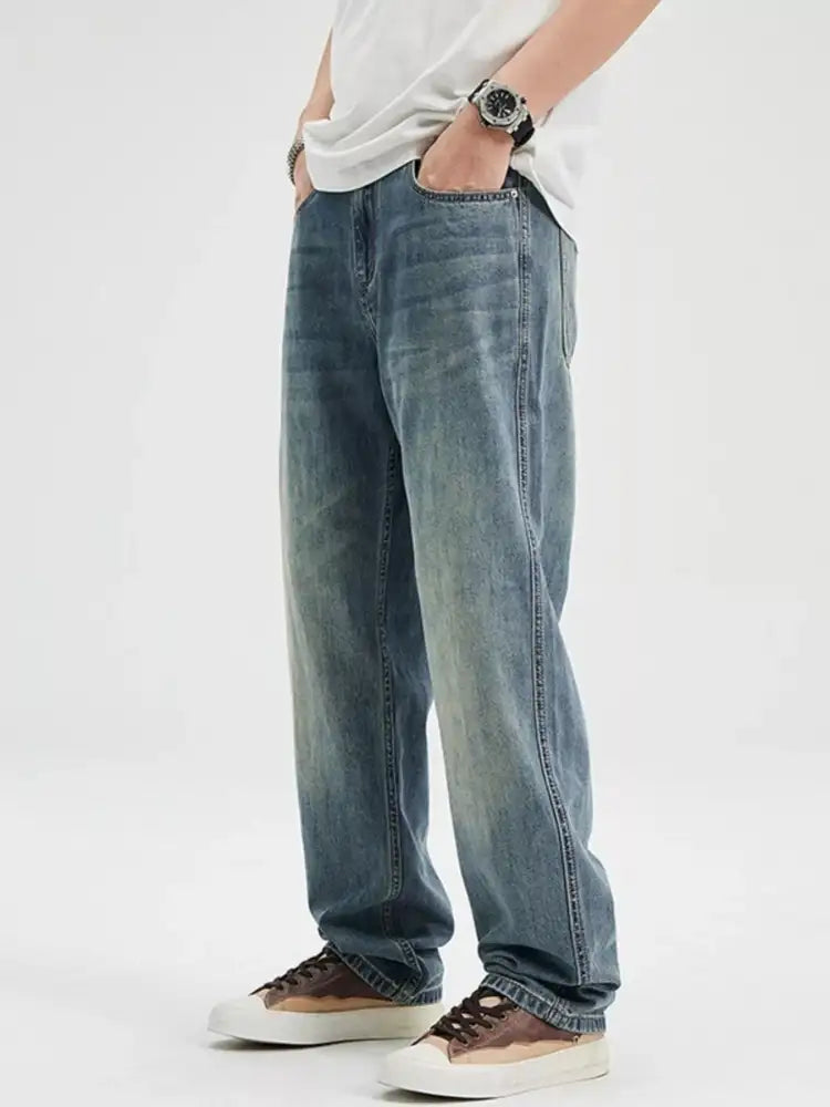 Men’s Washed Relaxed Fit Jeans