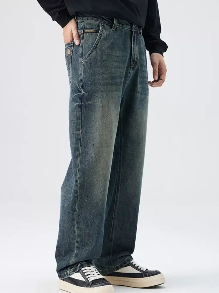 Men’s Washed Relaxed Fit Jeans