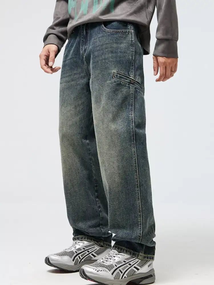 Men’s Washed Relaxed Fit Jeans
