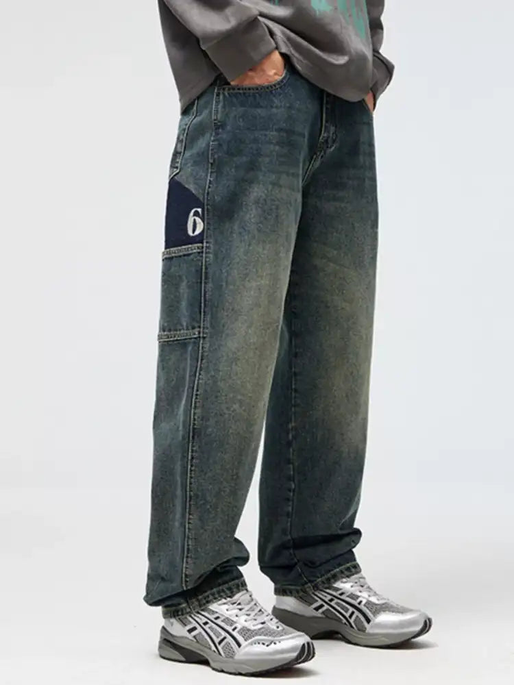 Men’s Washed Relaxed Fit Jeans