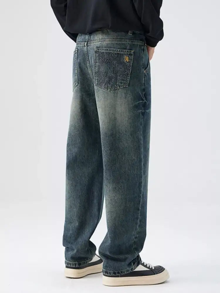 Men’s Washed Relaxed Fit Jeans