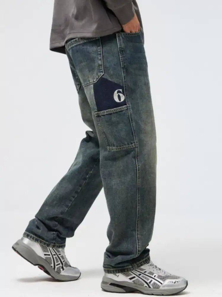 Men’s Washed Relaxed Fit Jeans