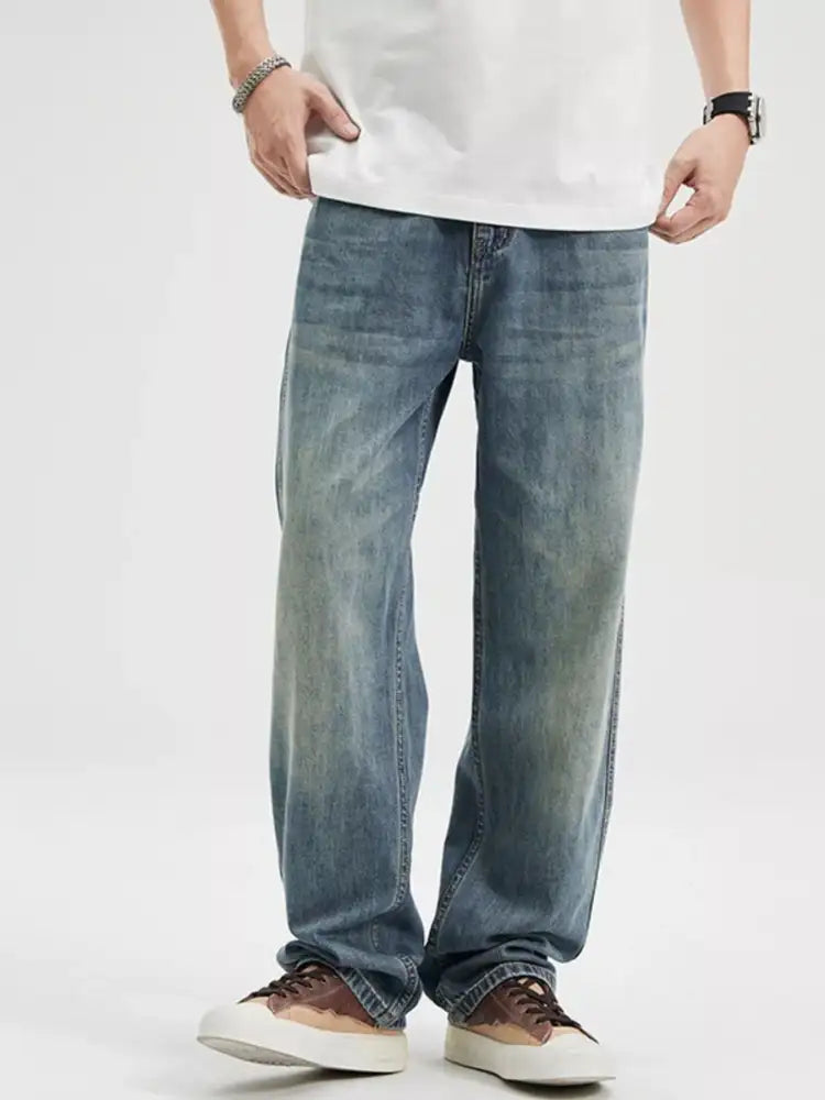 Men’s Washed Relaxed Fit Jeans
