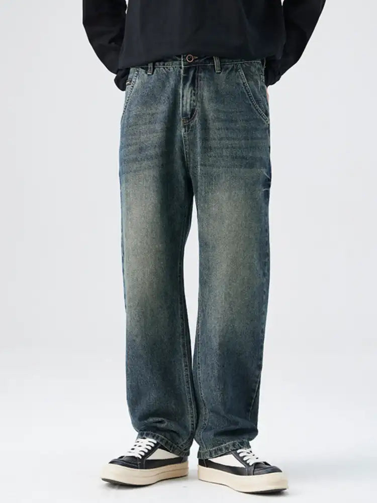 Men’s Washed Relaxed Fit Jeans