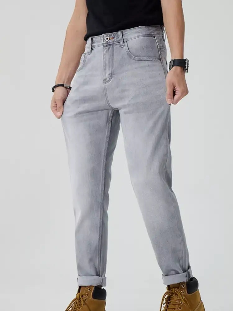 Men’s Washed Straight Fit Jeans