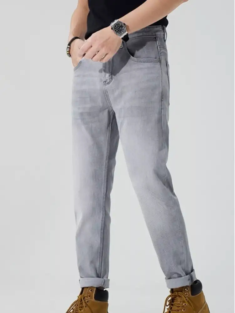 Men’s Washed Straight Fit Jeans