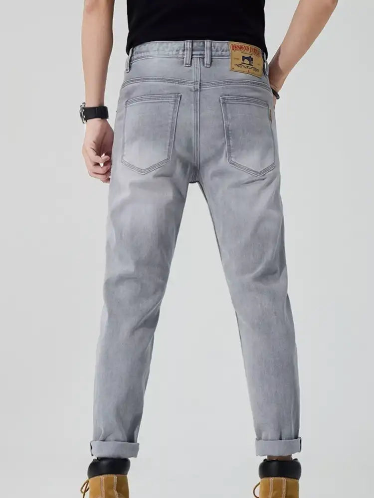 Men’s Washed Straight Fit Jeans