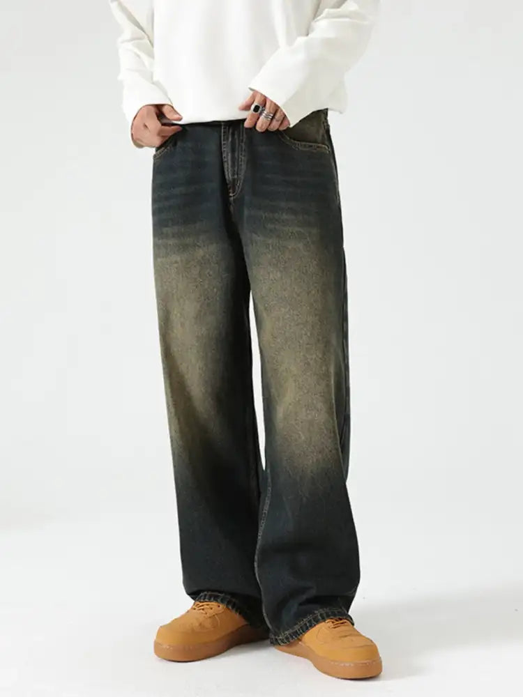 Men’s Wide Leg Baggy Jeans
