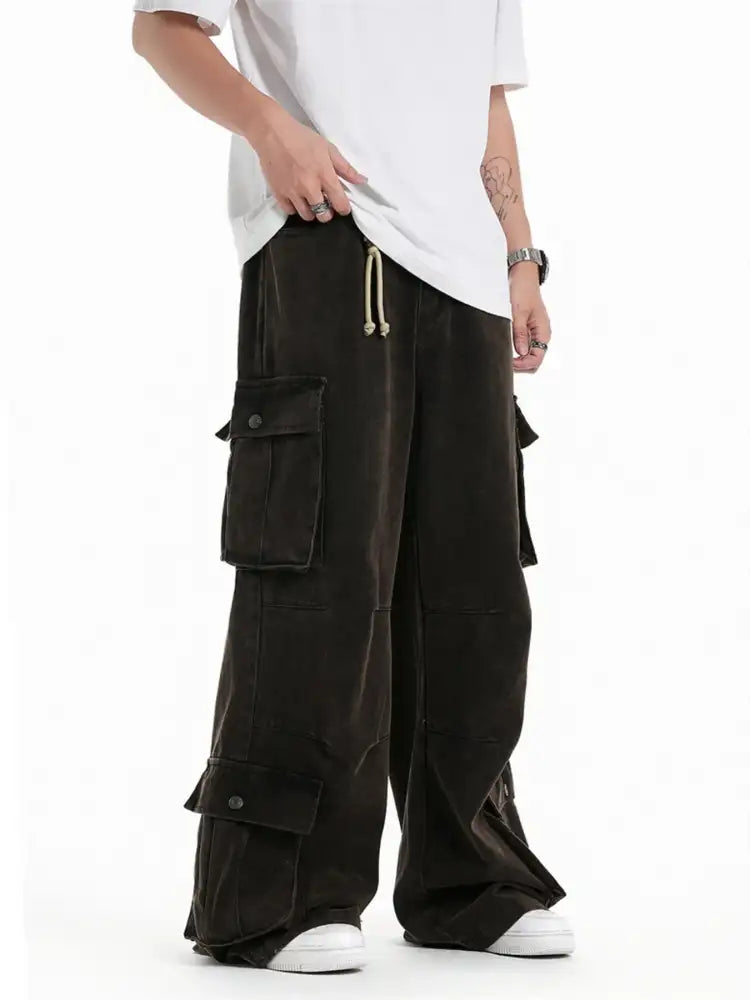 Men’s Wide Leg Cargo Pants