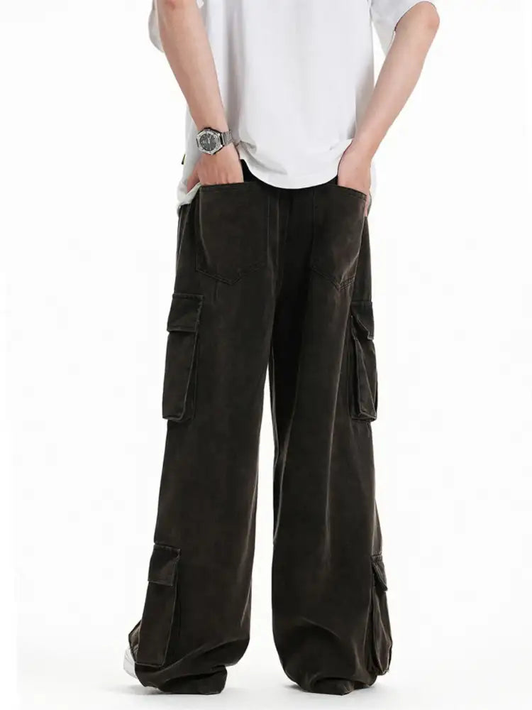 Men’s Wide Leg Cargo Pants