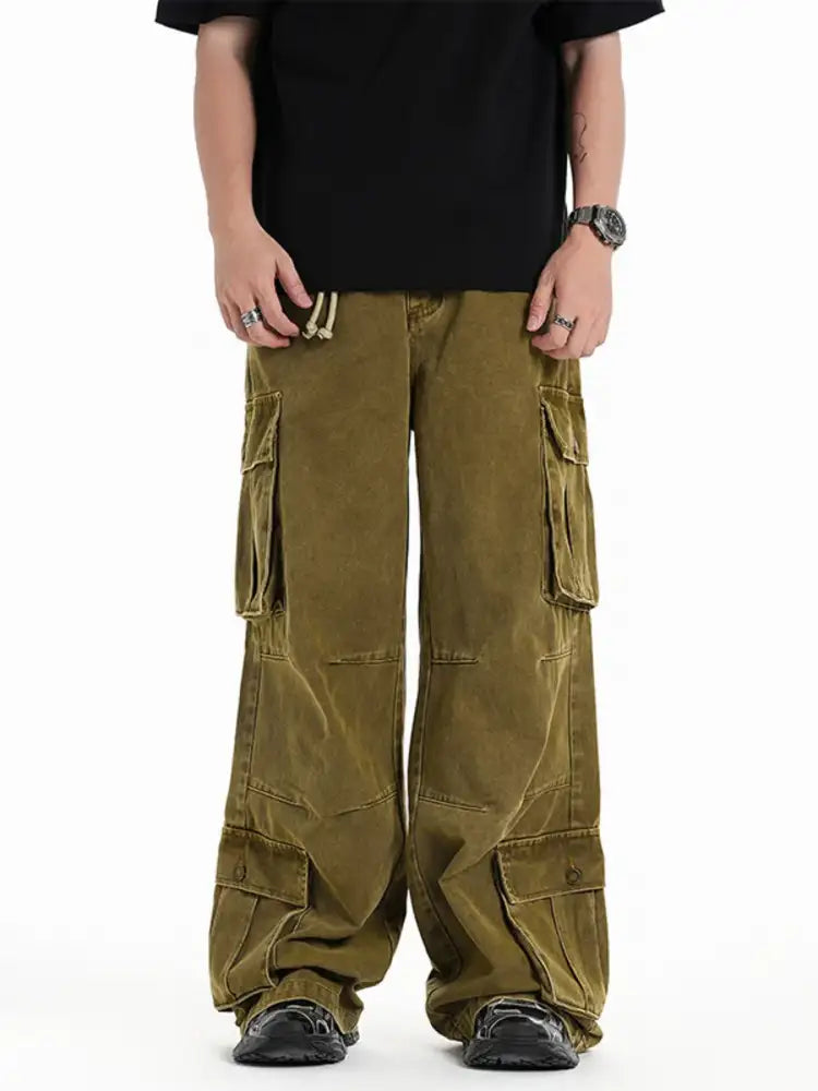 Men’s Wide Leg Cargo Pants