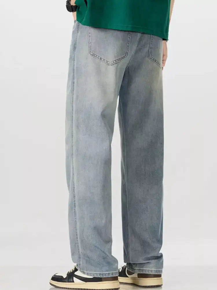 Men’s Wide Leg Jeans with Pockets
