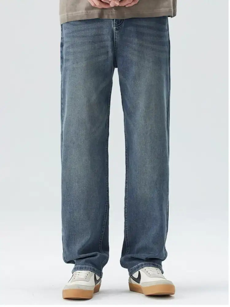 Men’s Wide Leg Jeans with Pockets