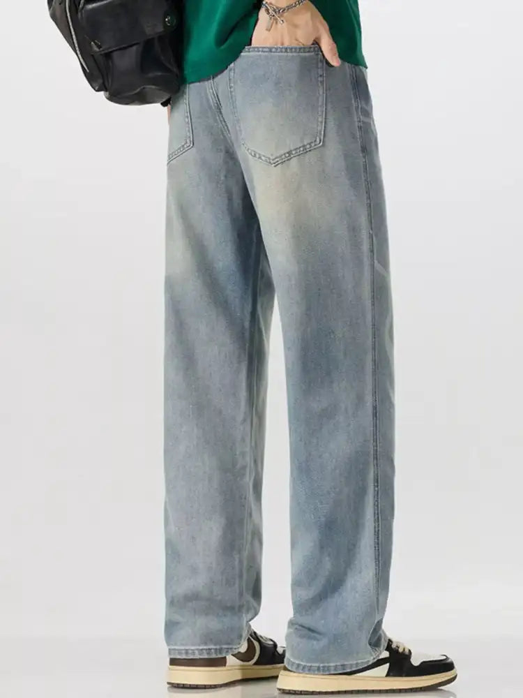 Men’s Wide Leg Jeans with Pockets