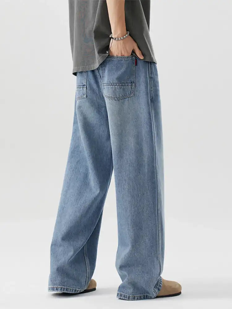Men’s Wide Leg Relaxed Fit Jeans