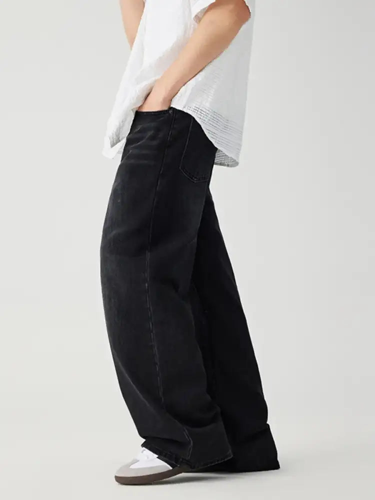 Men’s Wide Leg Wash Jeans