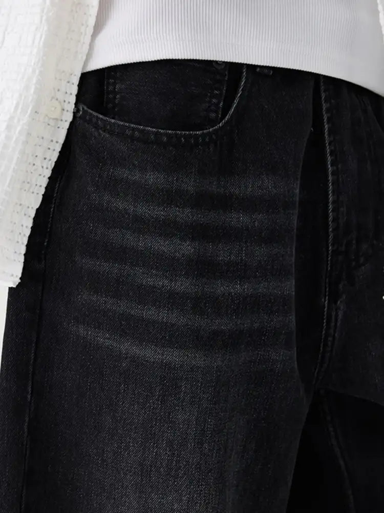 Men’s Wide Leg Wash Jeans