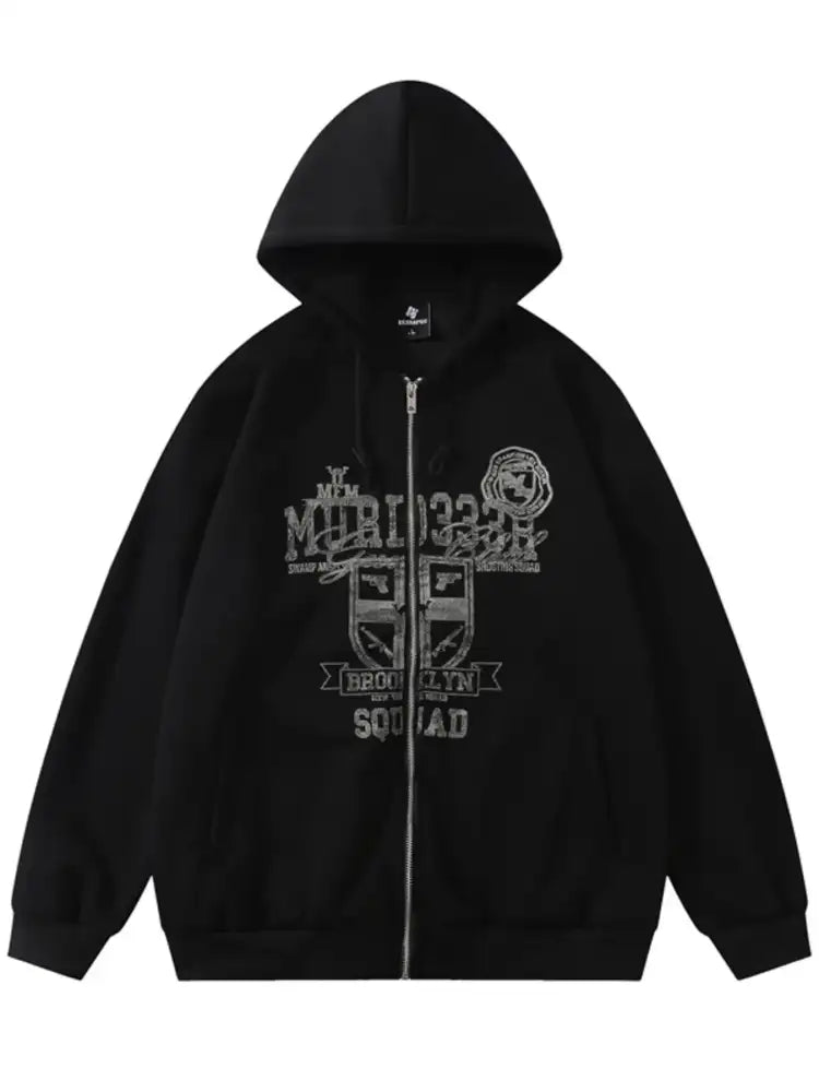 Men’s Zip-Up Hooded Jacket