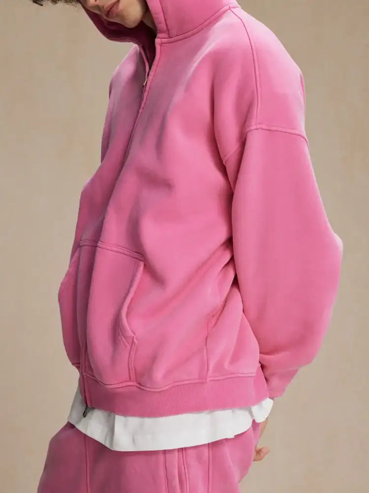 Men’s Zip-Up Hoodie with Kangaroo Pocket