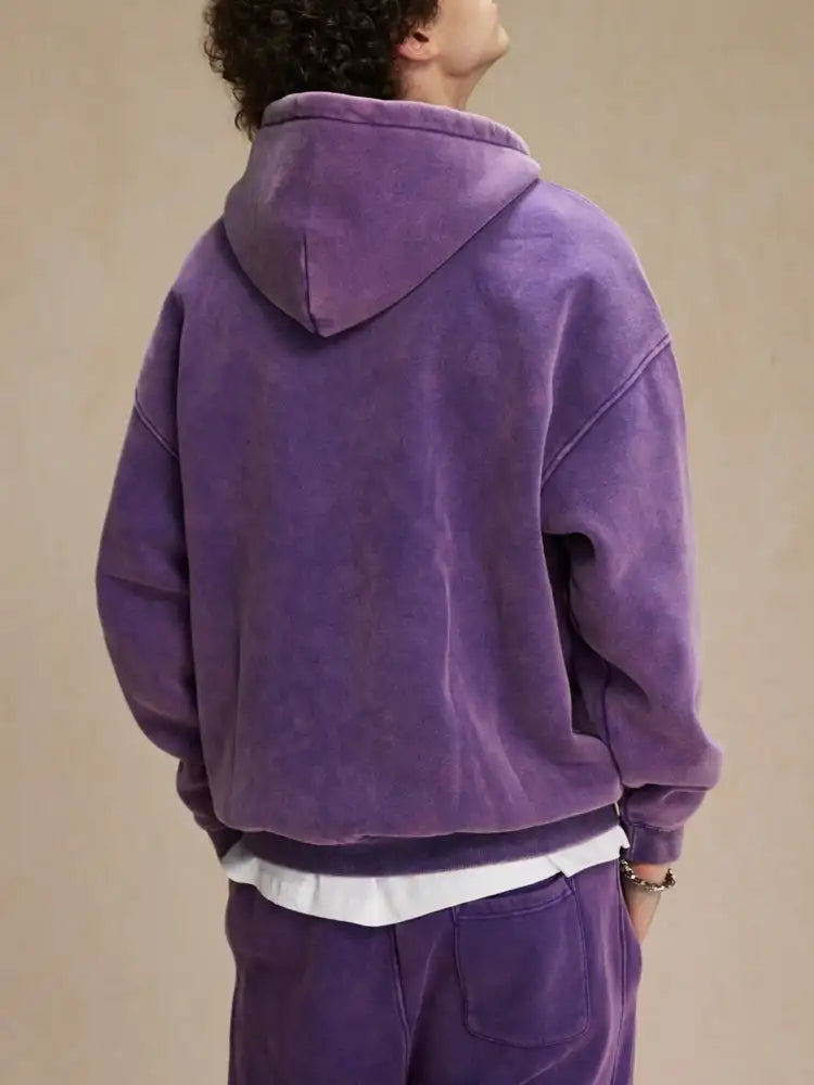 Men’s Zip-Up Hoodie with Kangaroo Pocket