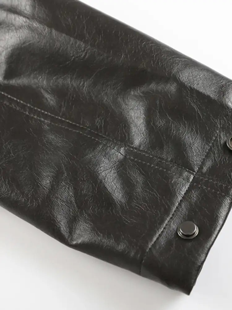 Men’s Zip Up Leather Jacket