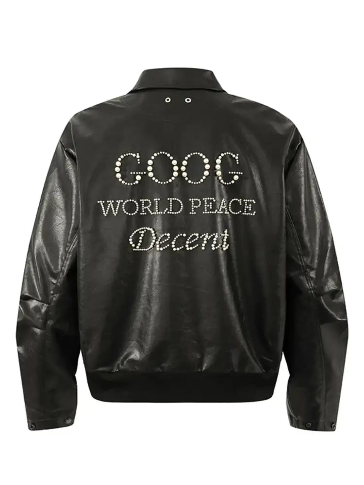 Men’s Zip Up Leather Jacket