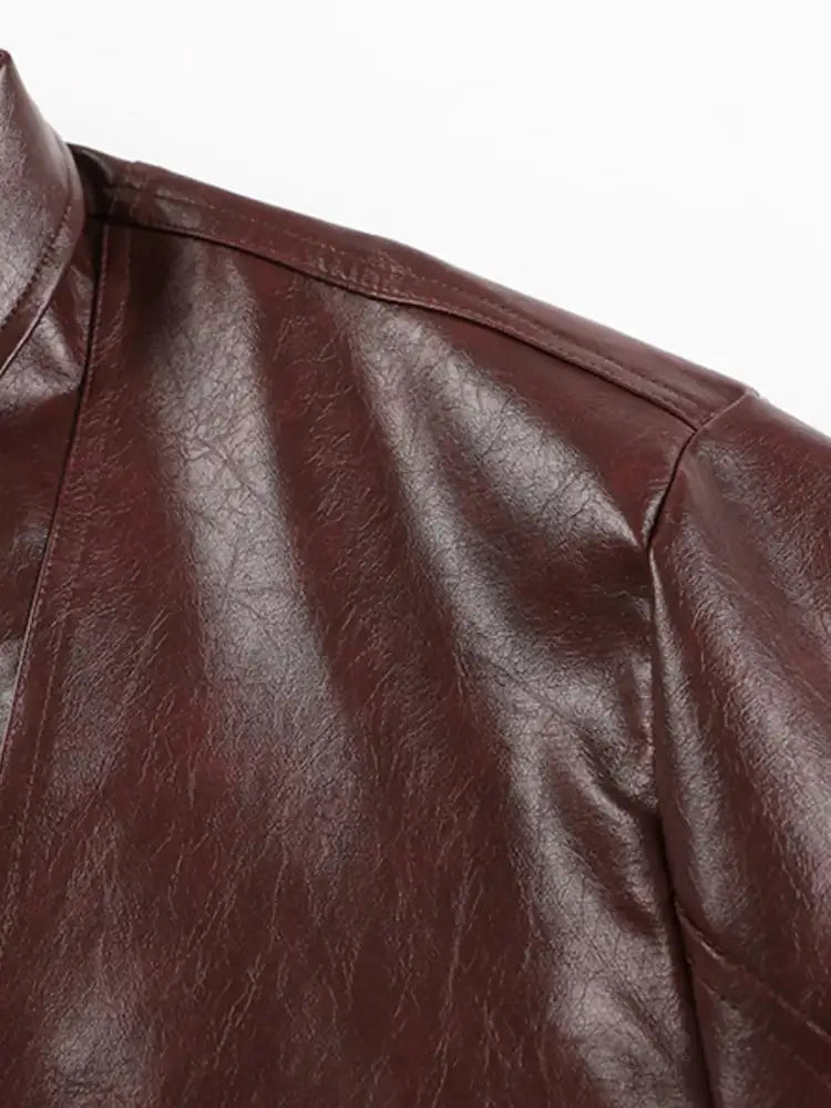 Men’s Zip Up Leather Jacket