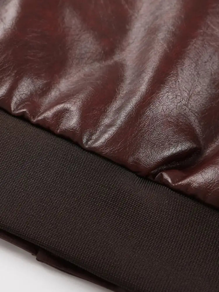 Men’s Zip Up Leather Jacket