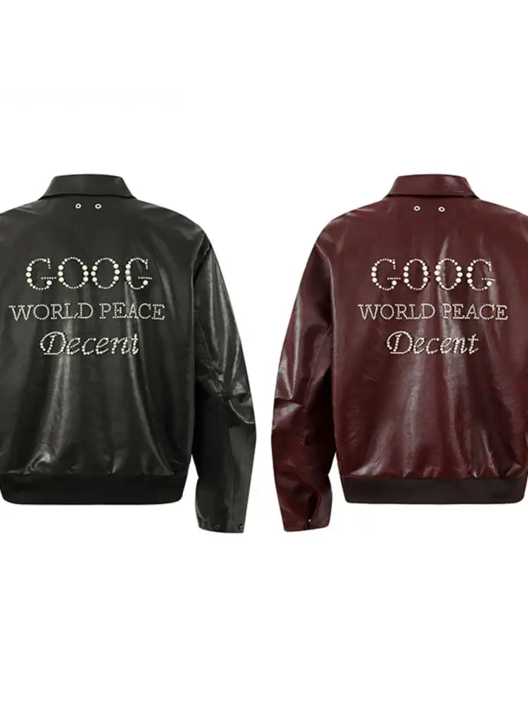 Men’s Zip Up Leather Jacket