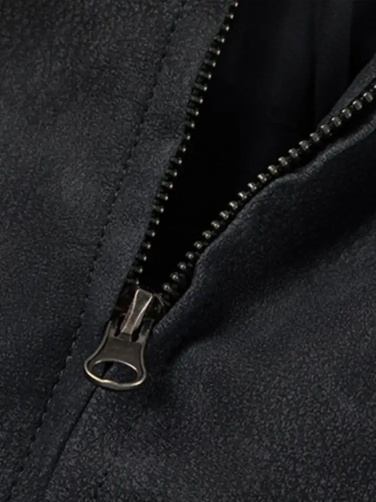 Men’s Zip Up Letter Graphic Bomber Jacket