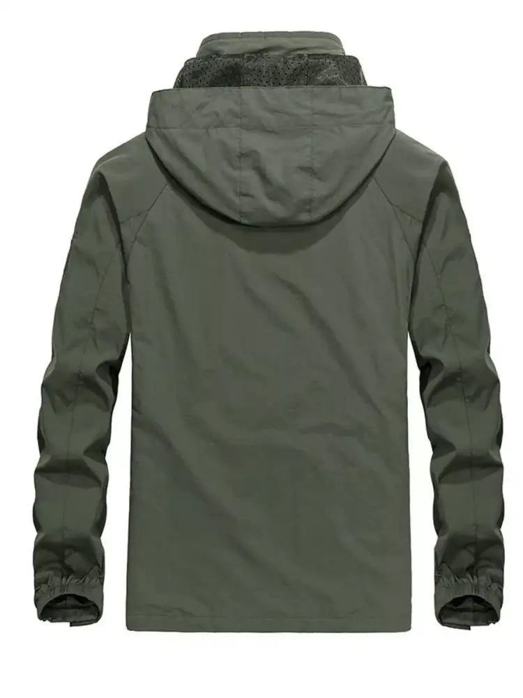 Men’s Zip Up Long Sleeve Hooded Jacket